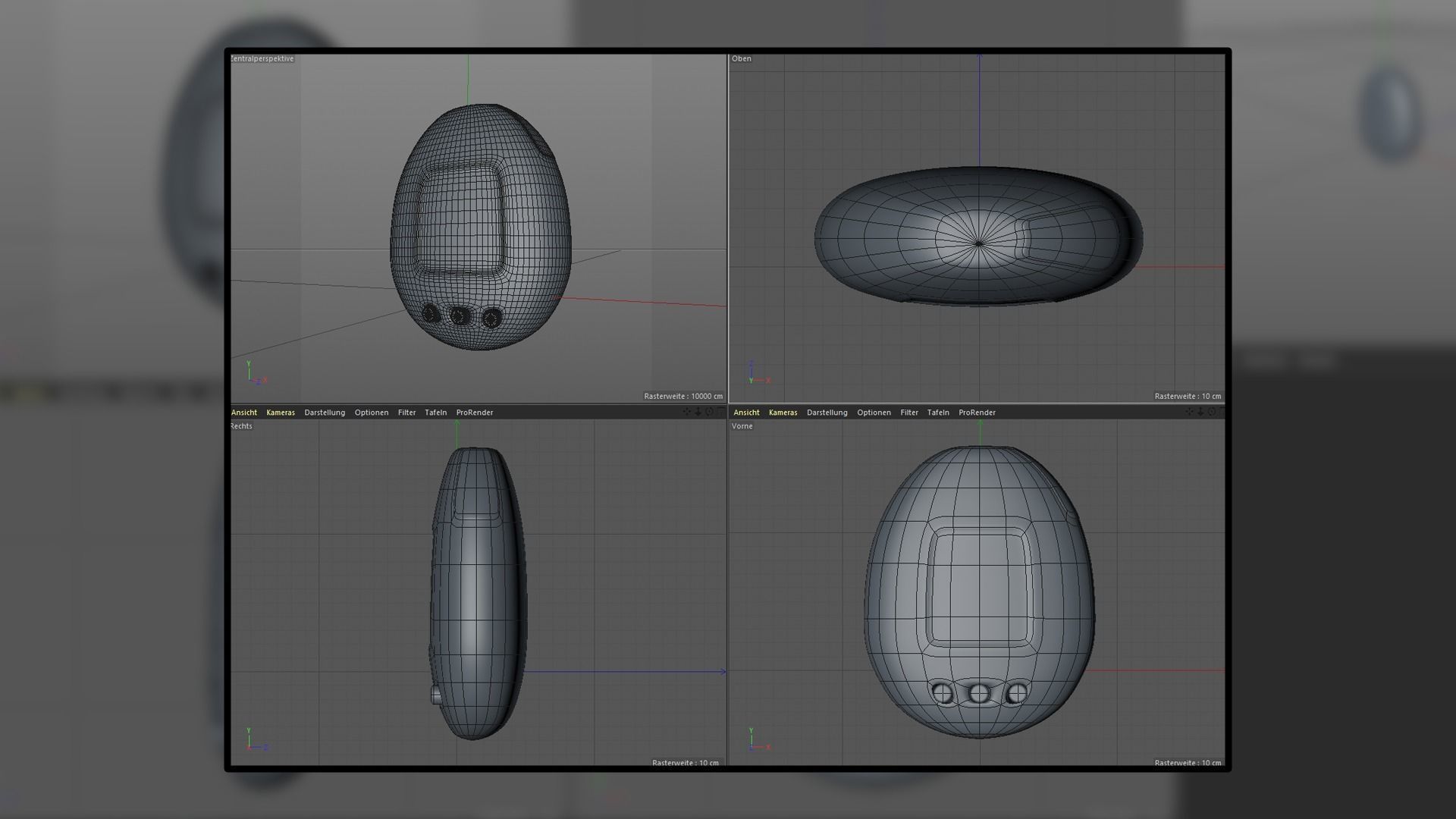 3D Tamagotchi Virtual Pet Model Low-poly 3D model_1