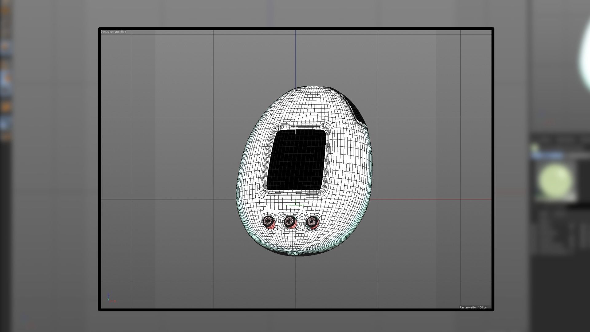 3D Tamagotchi Virtual Pet Model Low-poly 3D model_2