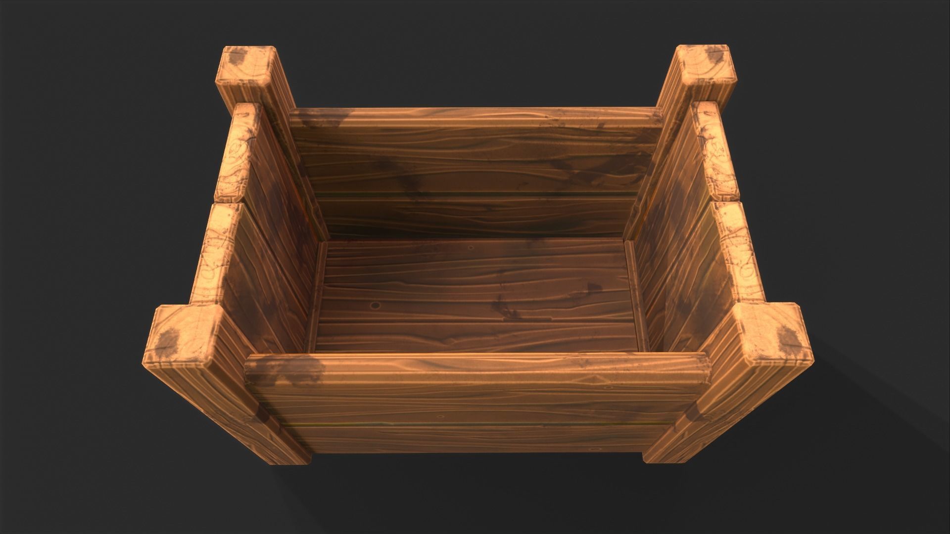 Modular Stylized Crates Low-poly 3D model_25