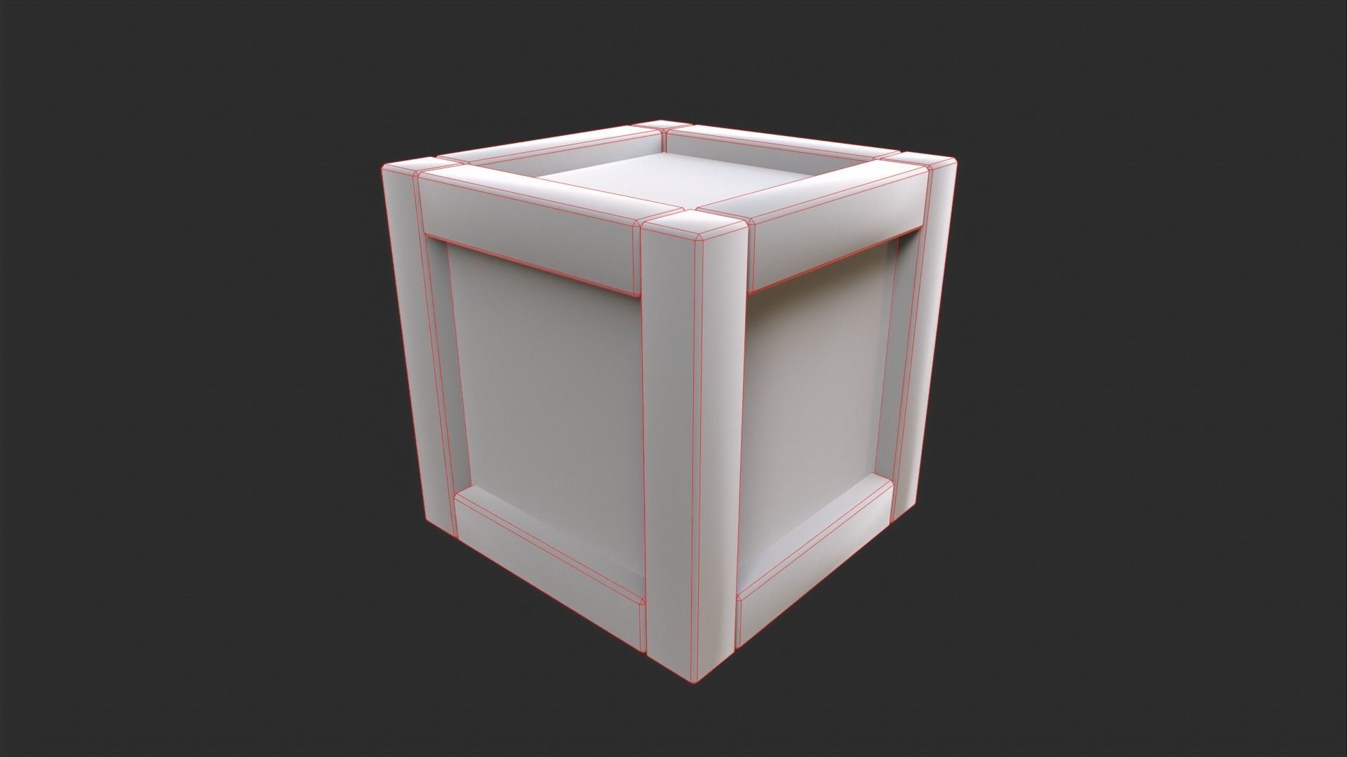 Modular Stylized Crates Low-poly 3D model_22