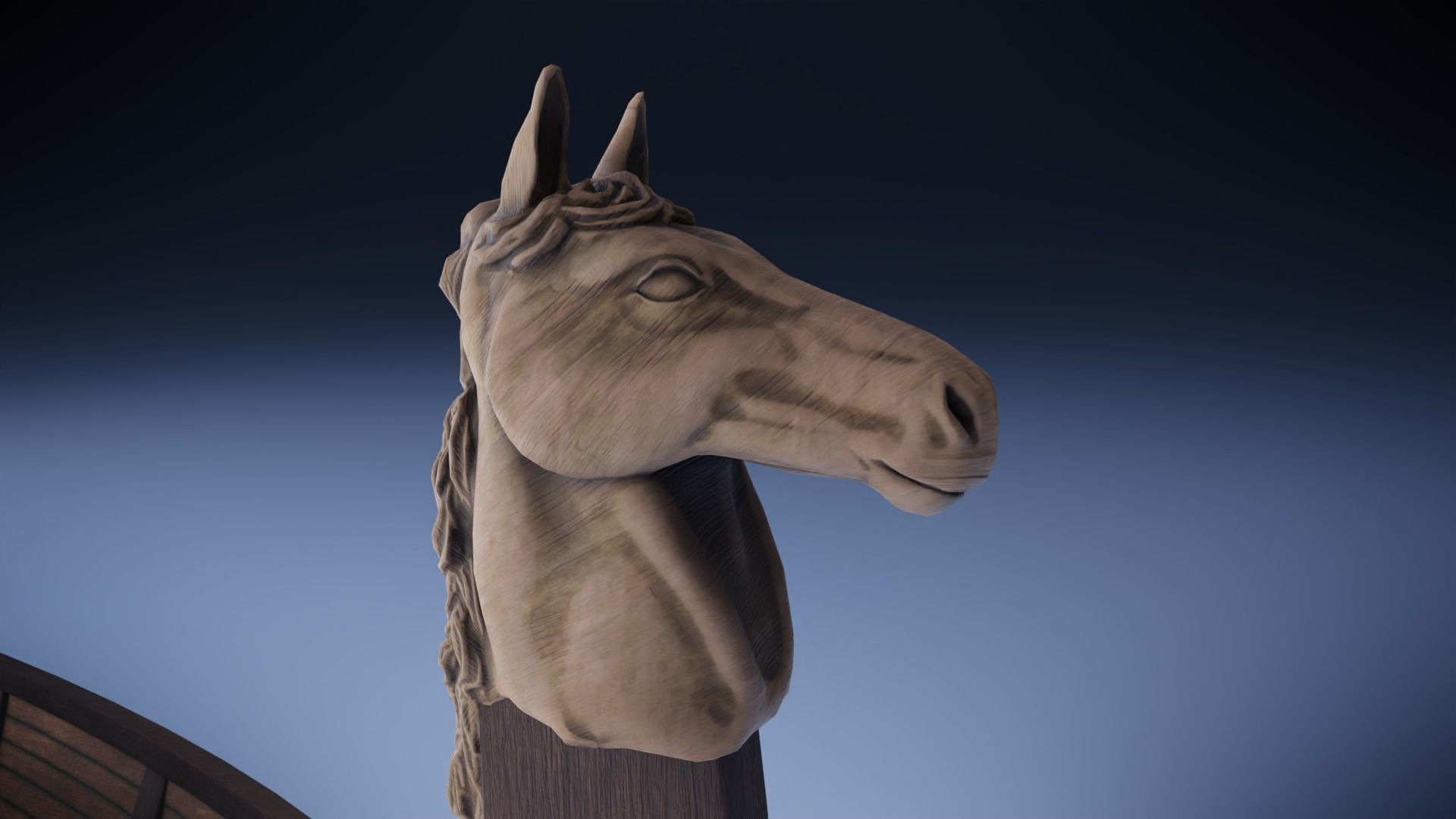 Ancient Ship Low-poly 3D model_7