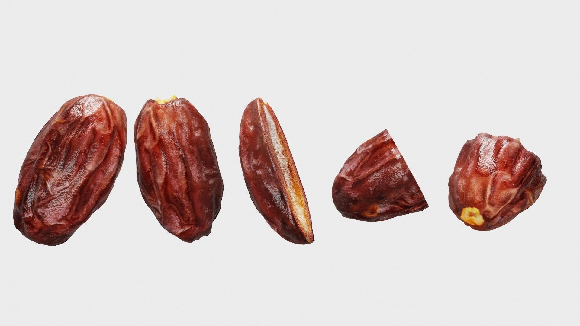 Dates date fruit Low-poly 3D model_6