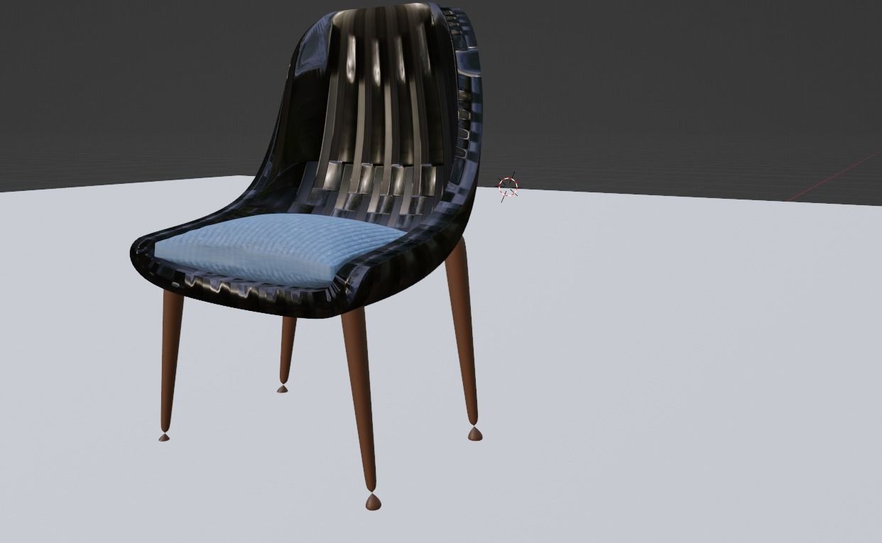 modern chair 3D model_1