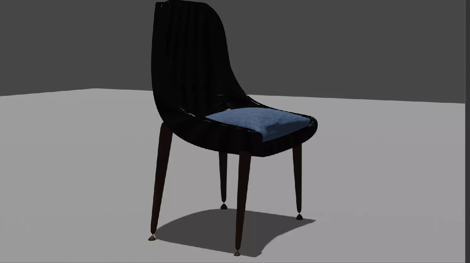 modern chair 3D model_0