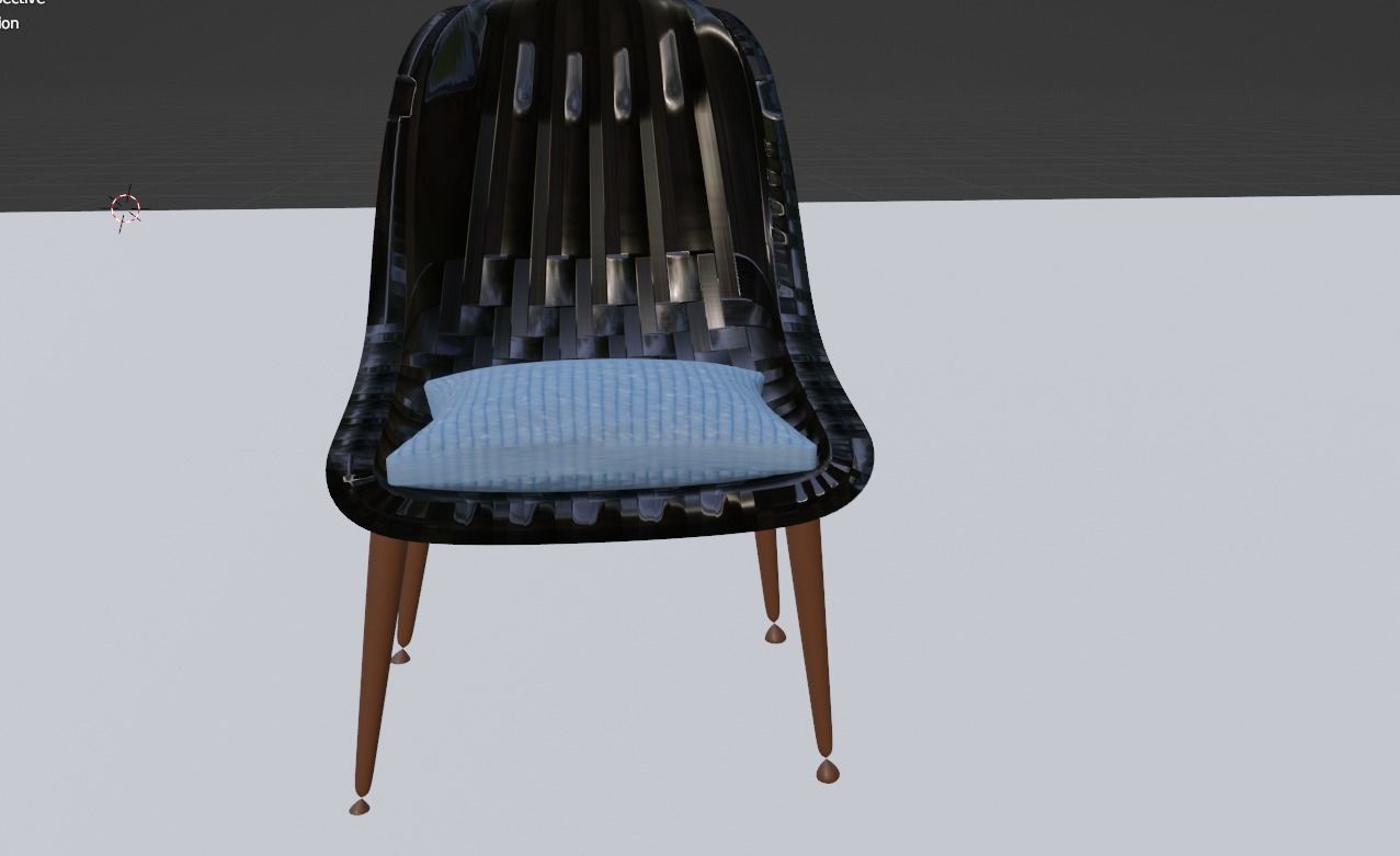 modern chair 3D model_2
