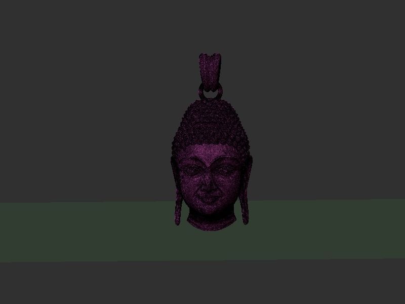 Buddha Head Loket 3D print model_22
