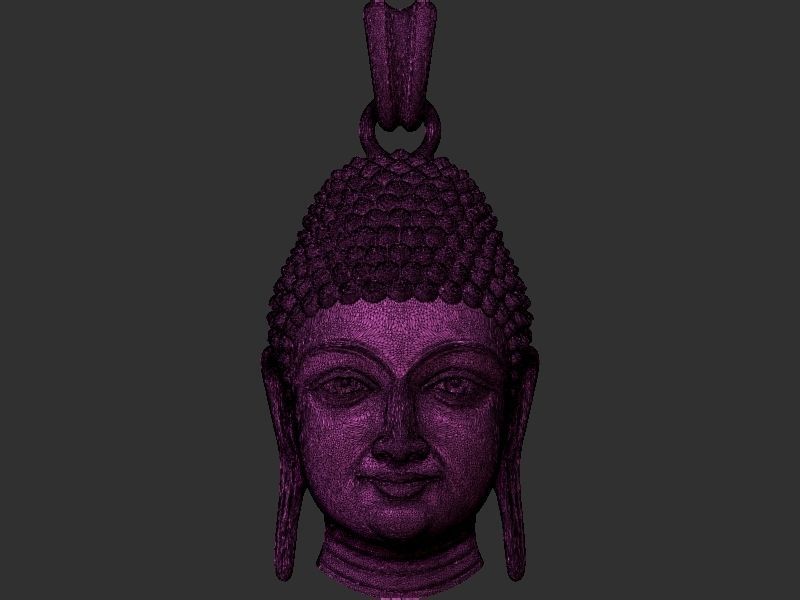 Buddha Head Loket 3D print model_18