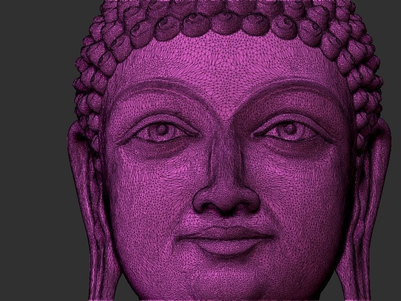 Buddha Head Loket 3D print model_19