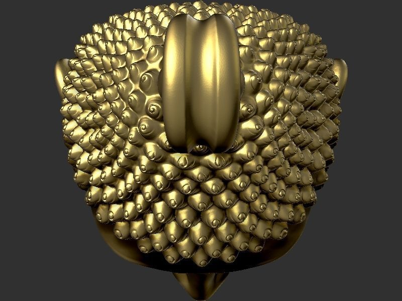 Buddha Head Loket 3D print model_13