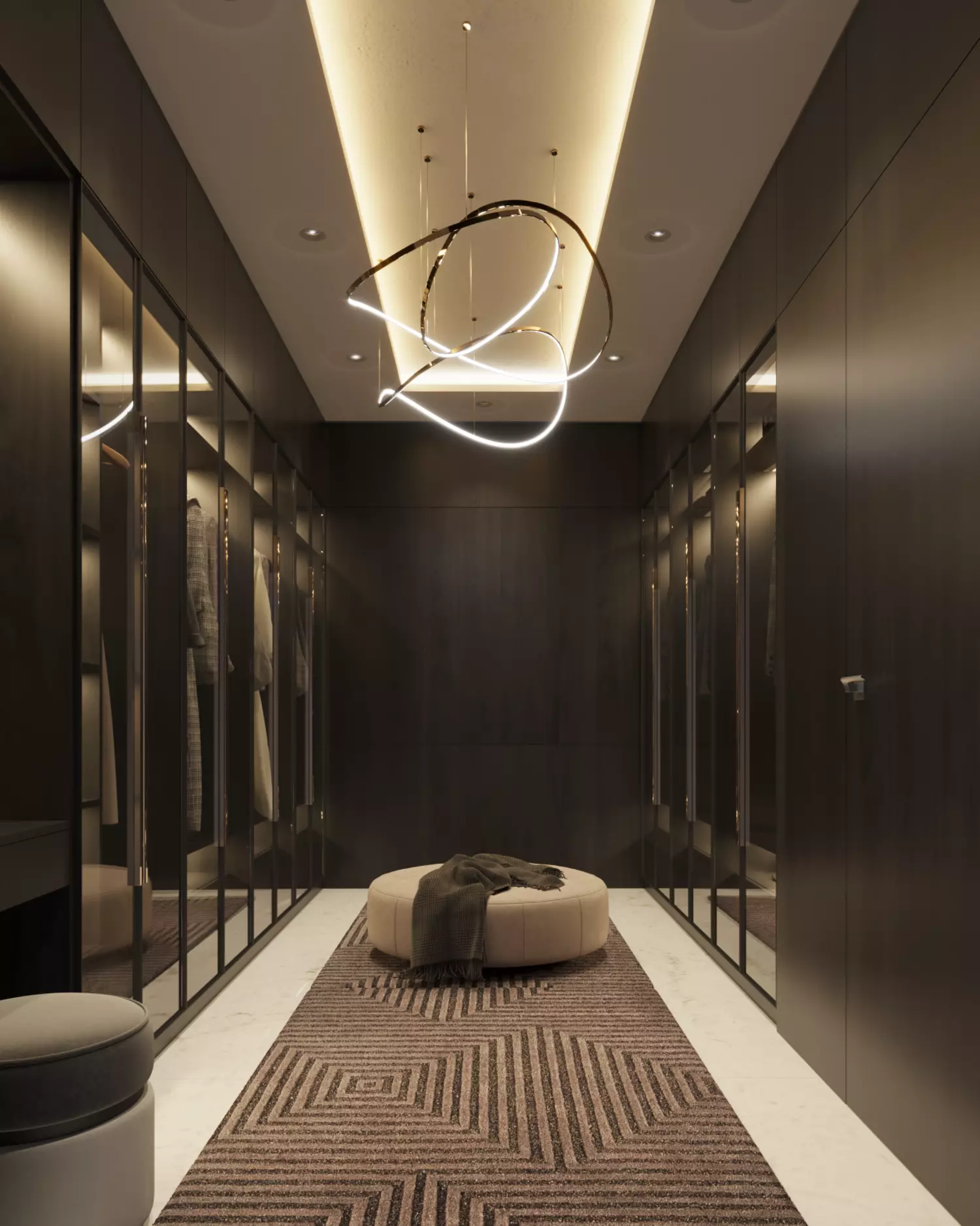 Dressing room and Bathroom Free 3D model