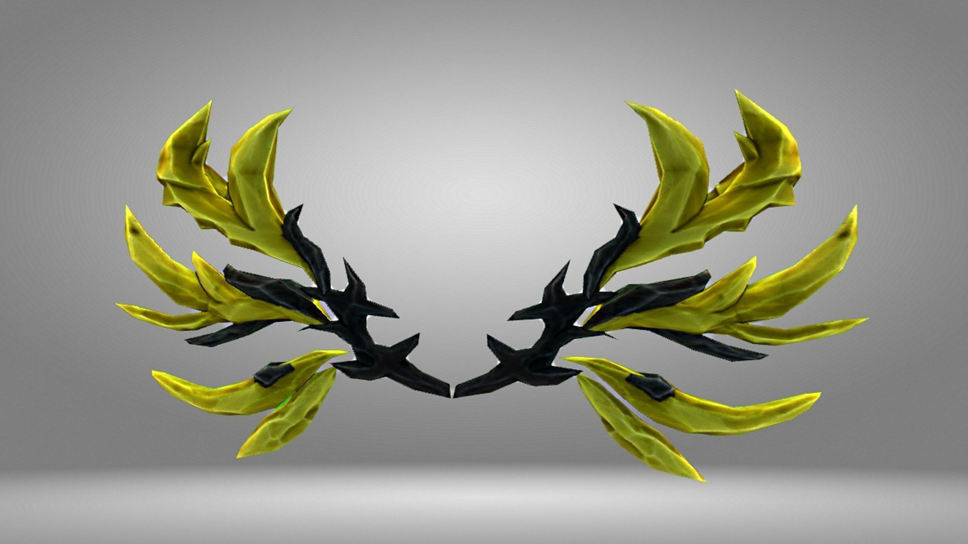 Futuristic Wing Low-poly 3D model_18