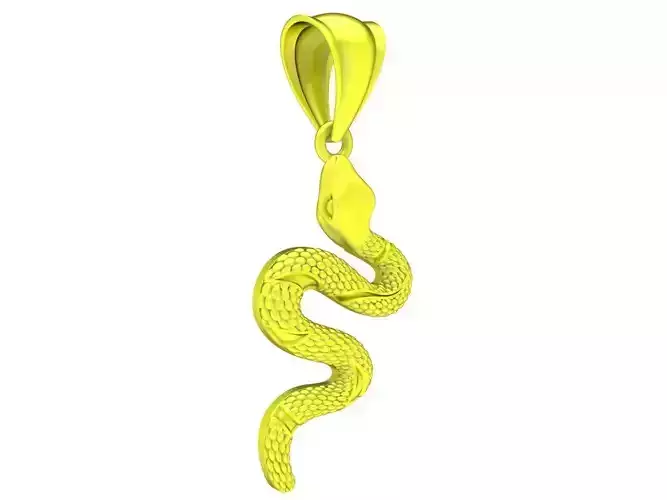 new design snake pendant 4572 3D print model