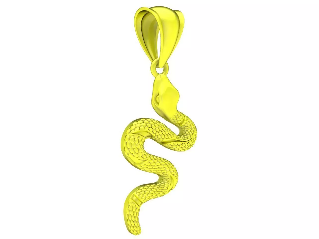 new design snake pendant 4572 3D print model_0