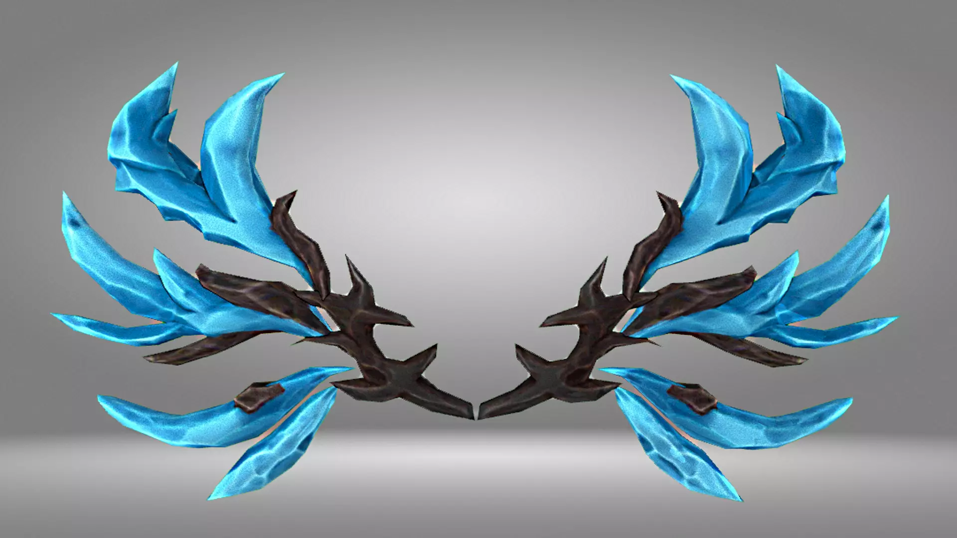 Ice Wing Low-poly 3D model_0