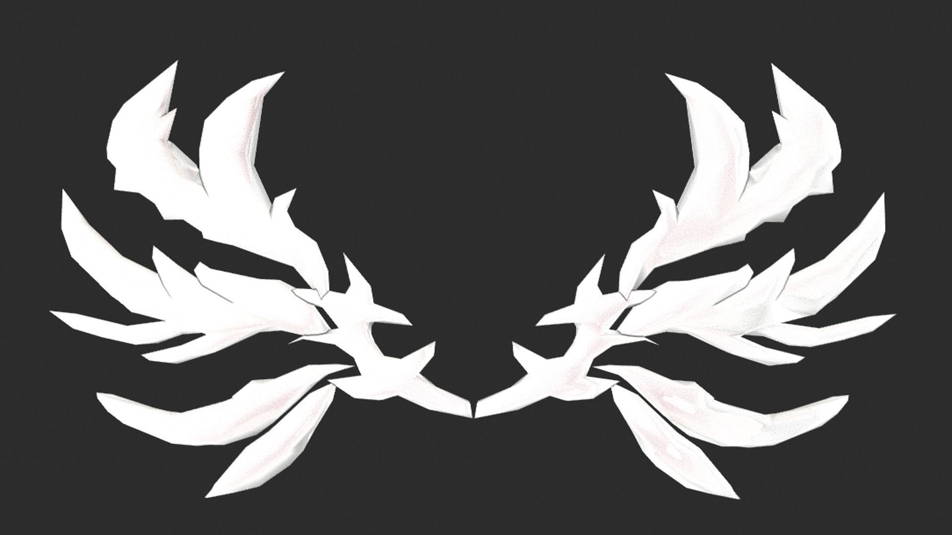 Ice Wing Low-poly 3D model_18