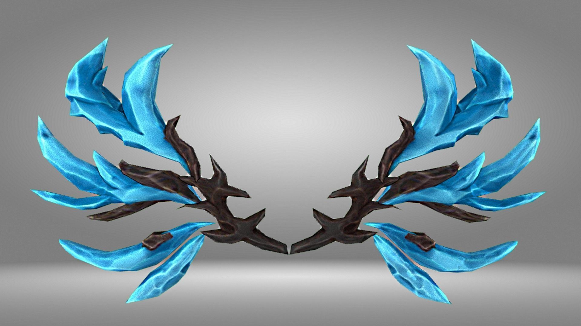 Ice Wing Low-poly 3D model_3