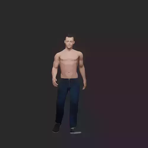 Human Character Low-poly 3D model