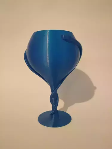 Snake wine glass 3D print model