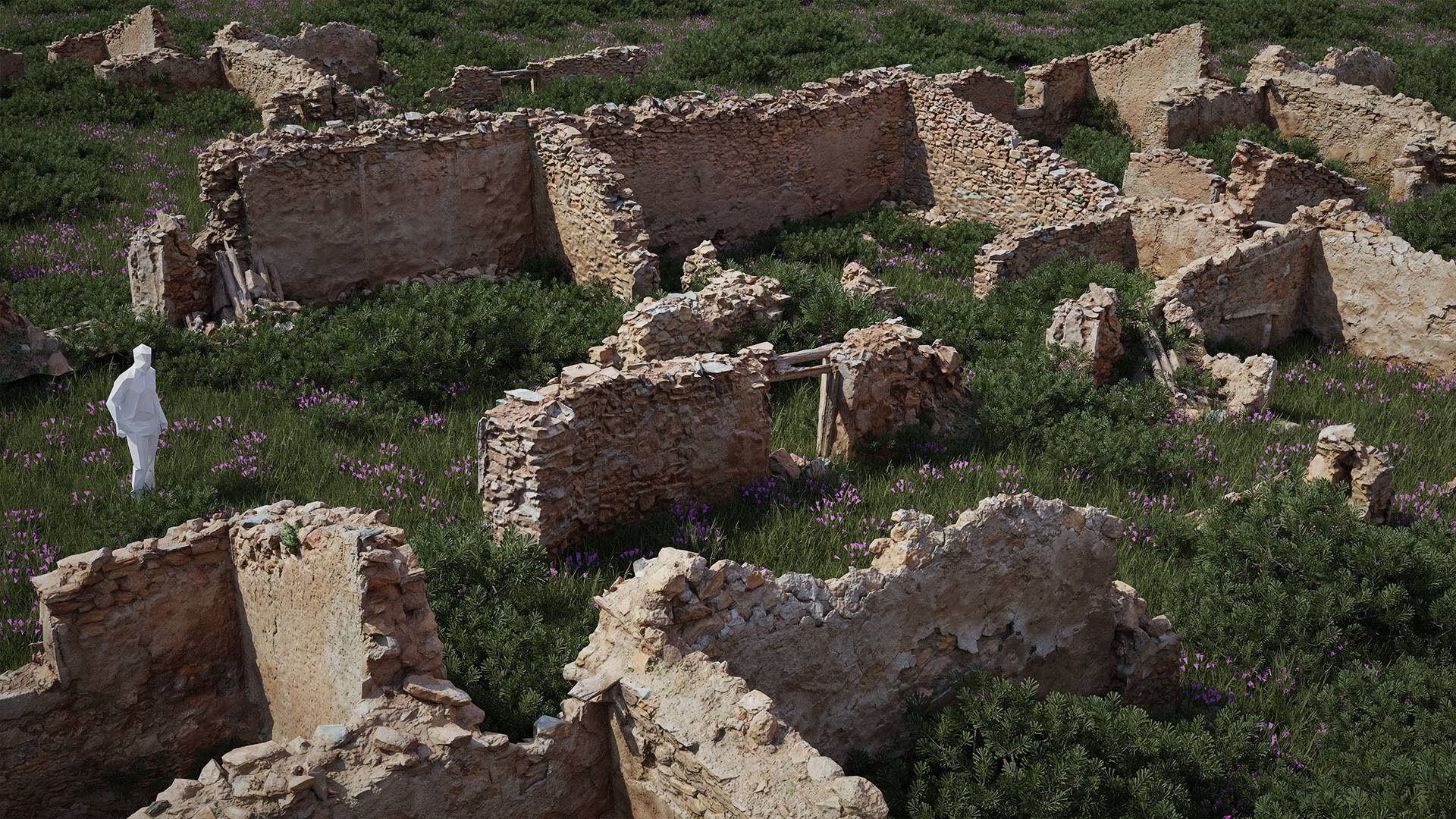 Old Building House Ruins Pack 3D Model Collection_9