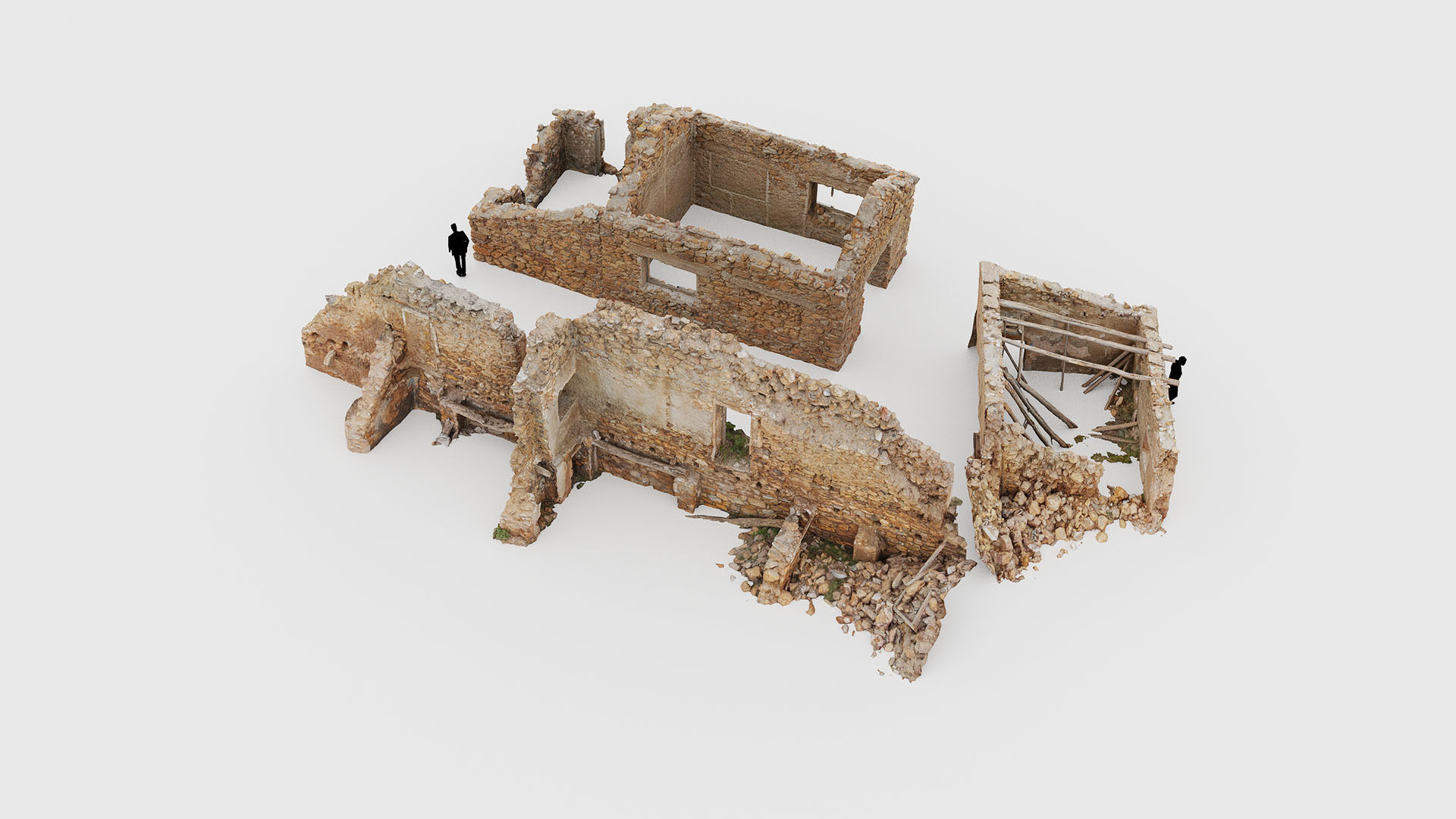 Old Building House Ruins Pack 3D Model Collection_26