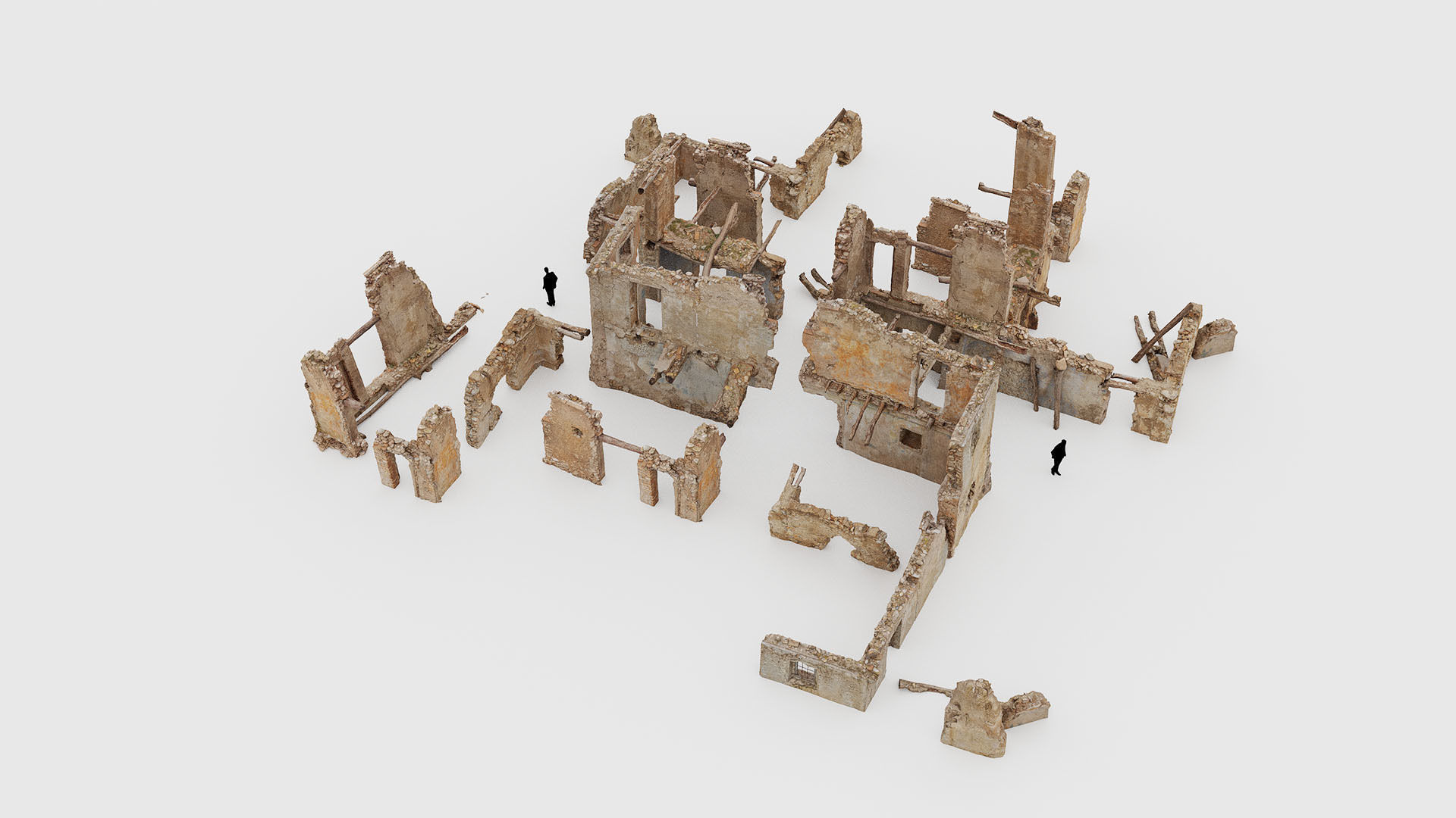 Old Building House Ruins Pack 3D Model Collection_35