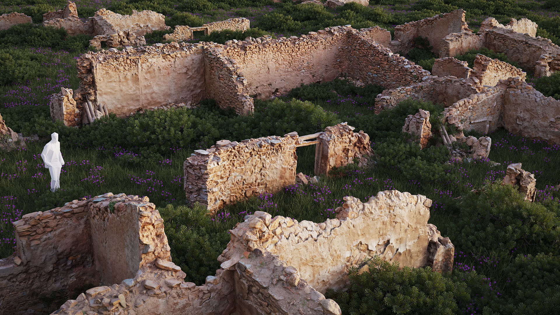 Old Building House Ruins Pack 3D Model Collection_17