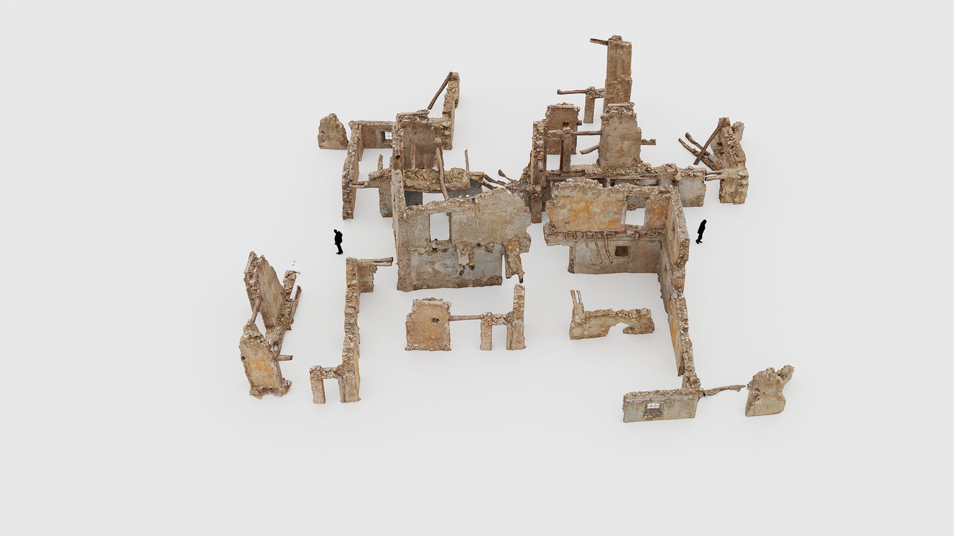 Old Building House Ruins Pack 3D Model Collection_37