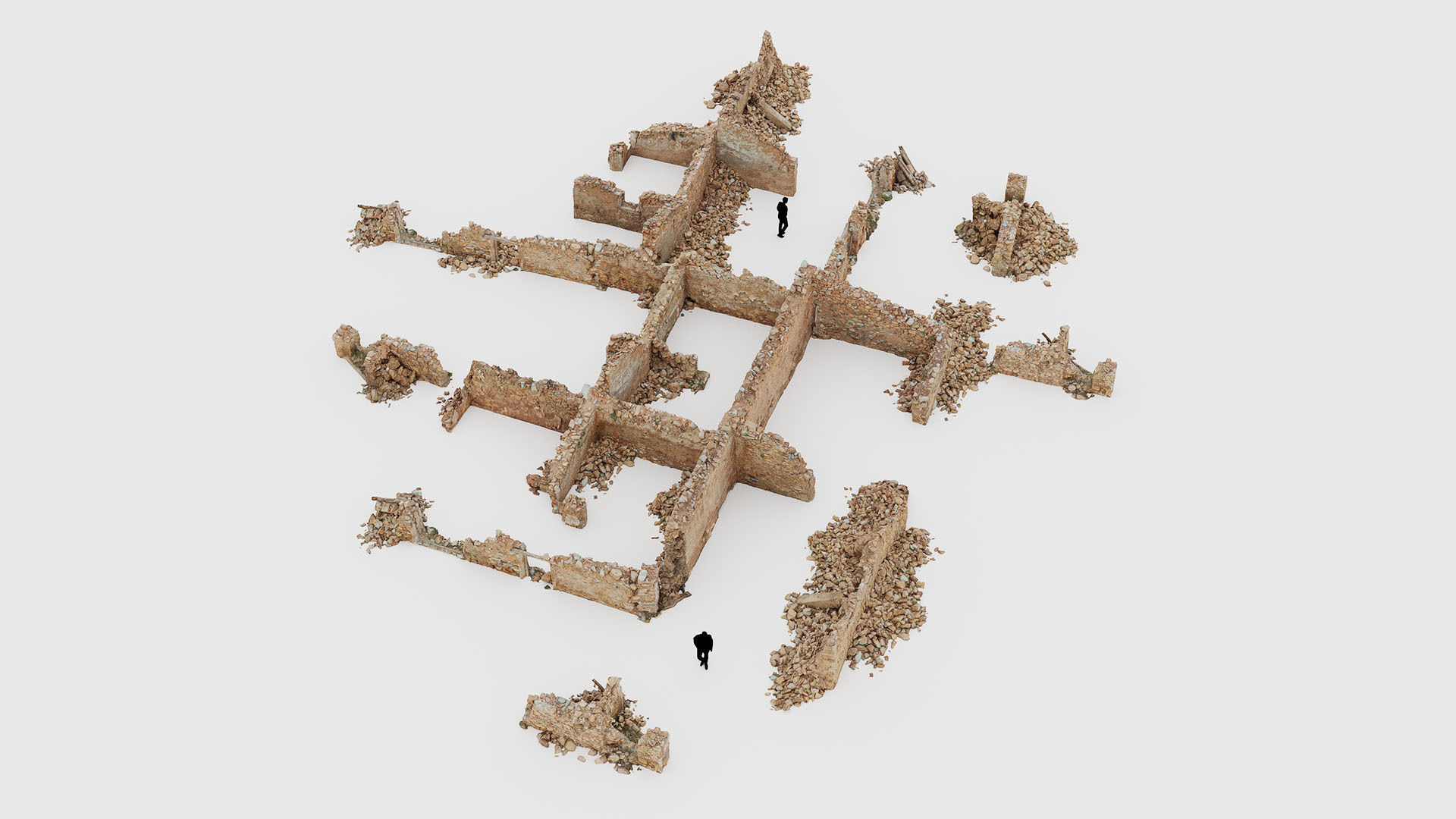 Old Building House Ruins Pack 3D Model Collection_29