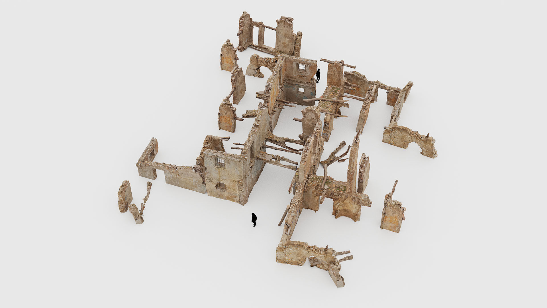 Old Building House Ruins Pack 3D Model Collection_38