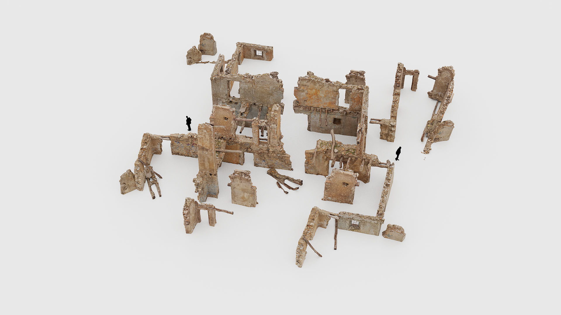 Old Building House Ruins Pack 3D Model Collection_34