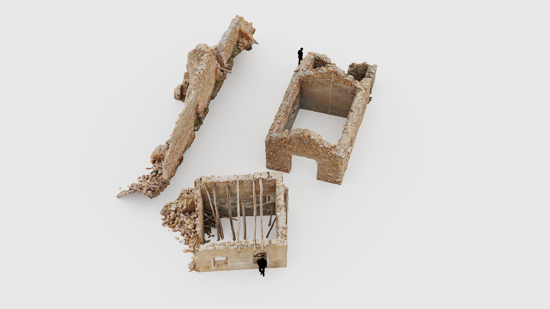 Old Building House Ruins Pack 3D Model Collection_25