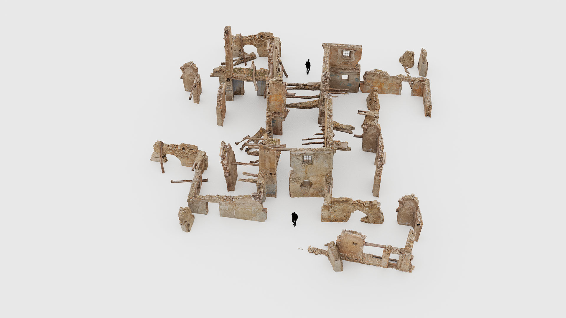 Old Building House Ruins Pack 3D Model Collection_36