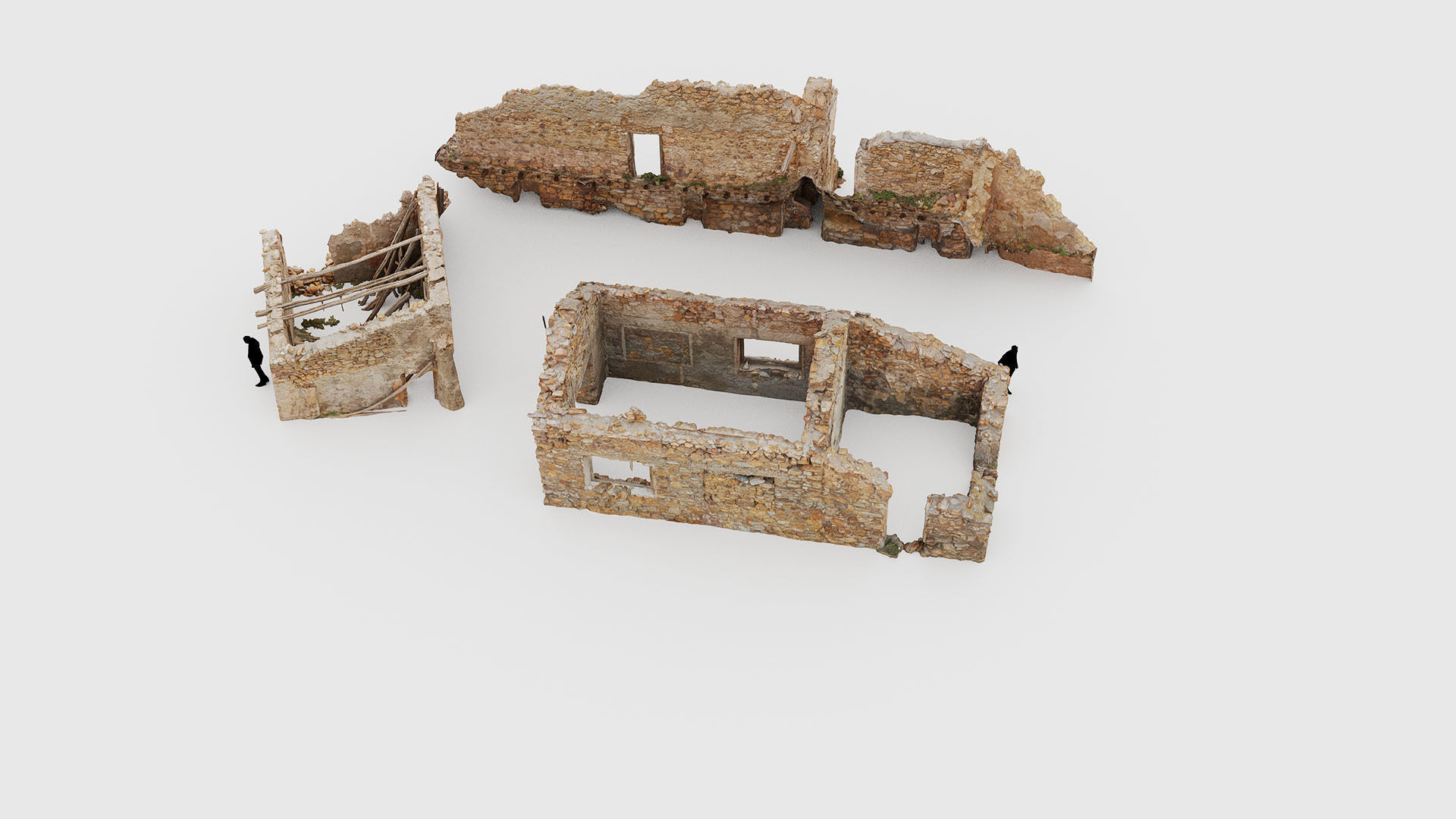 Old Building House Ruins Pack 3D Model Collection_27