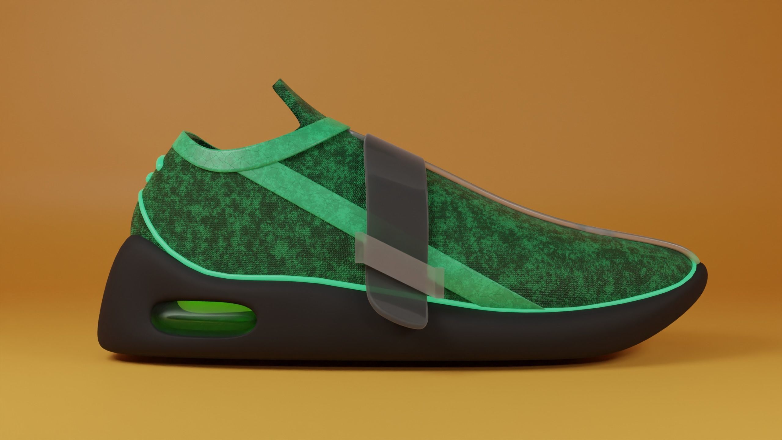 Custom Sneaker Trainer 3D model_3