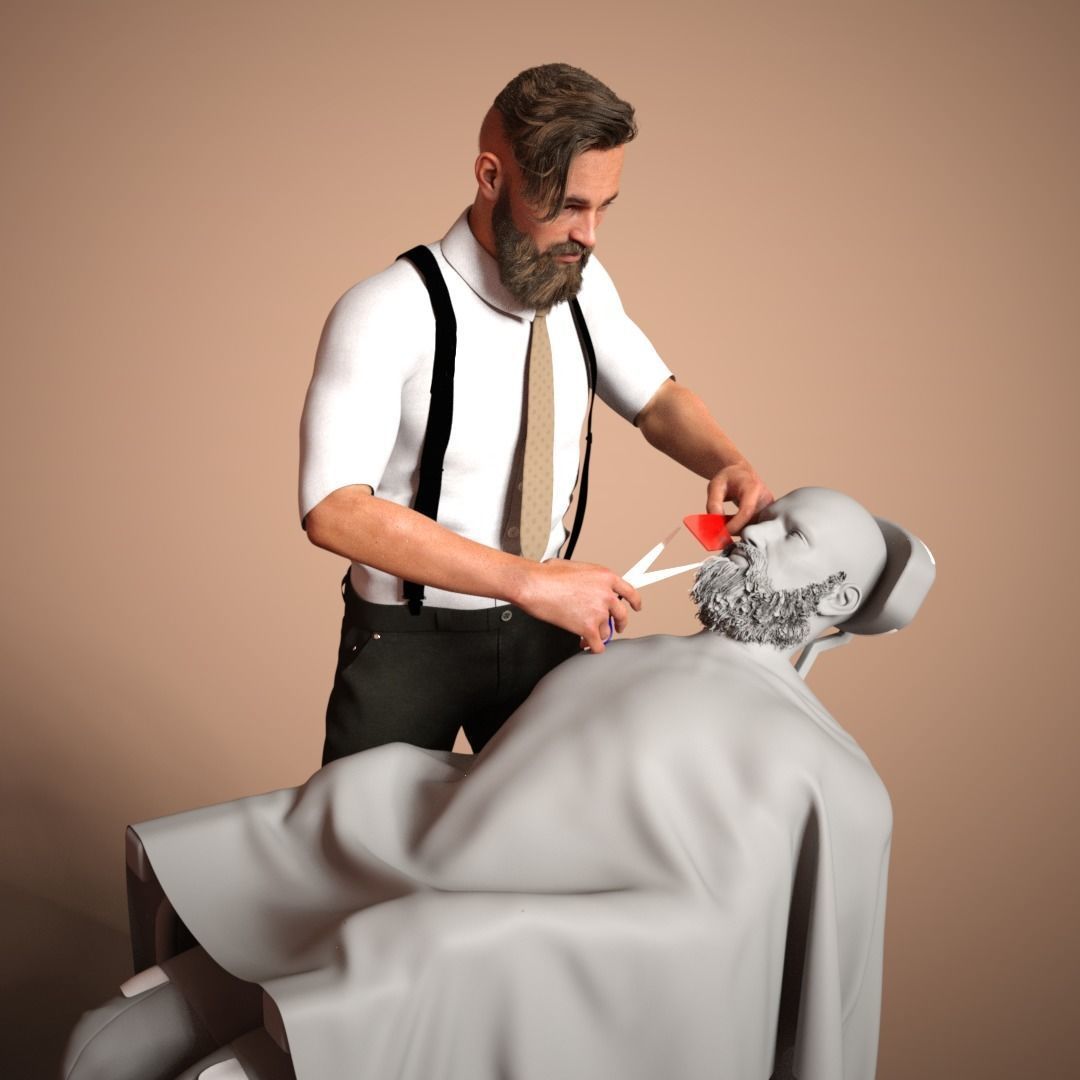 BARBER SHOP 1 3D print model_8