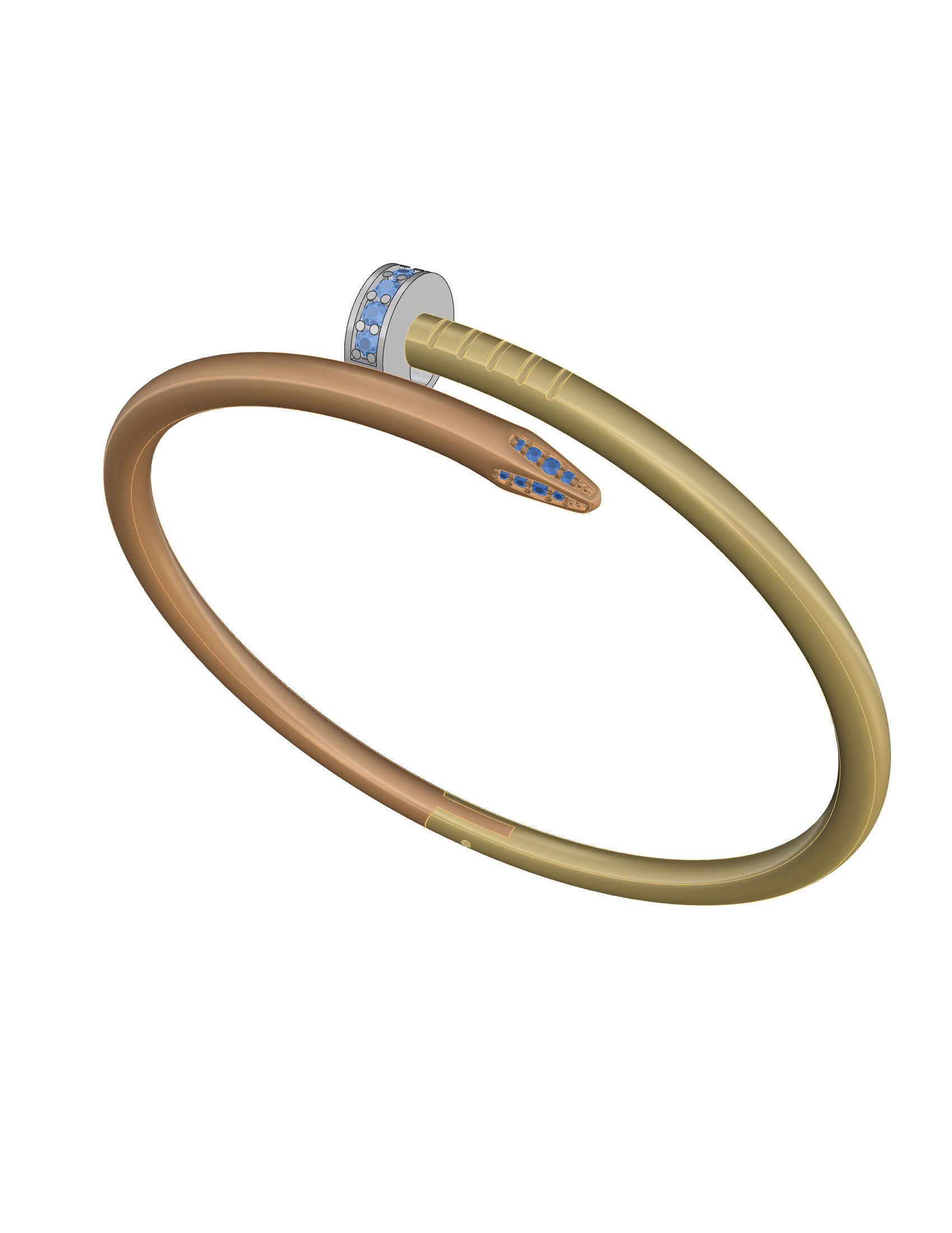 Bracelet Size 17 3D print model_11