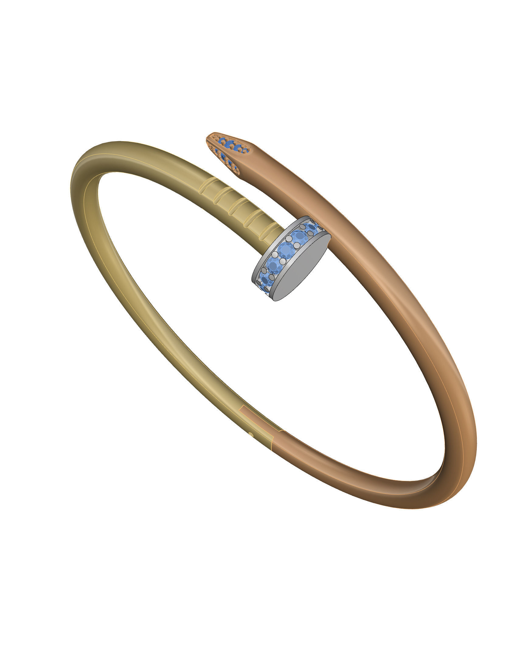 Bracelet Size 17 3D print model_3