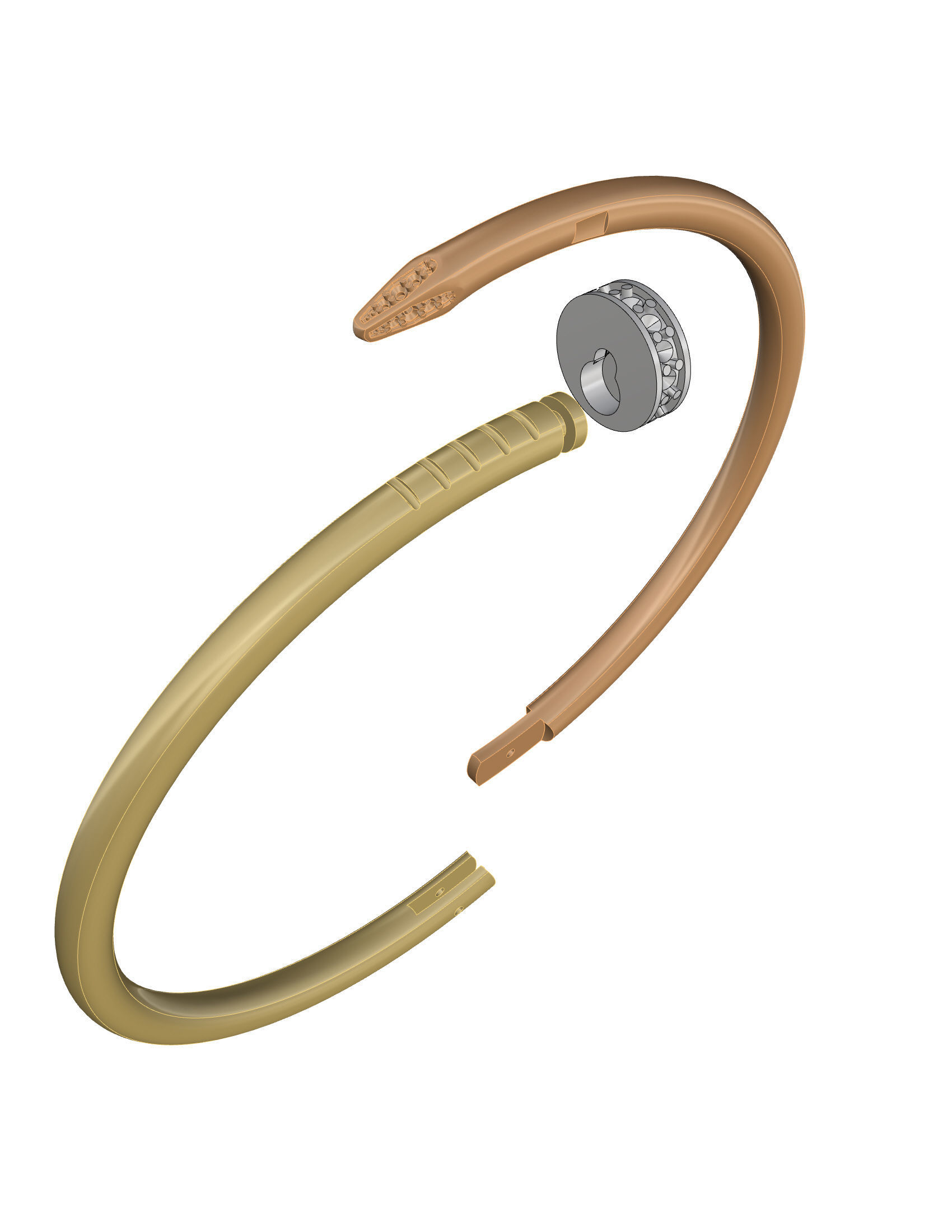 Bracelet Size 17 3D print model_7