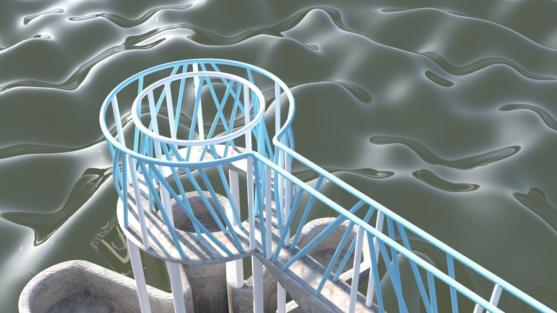 Reservoir of Kechut 3D model_4