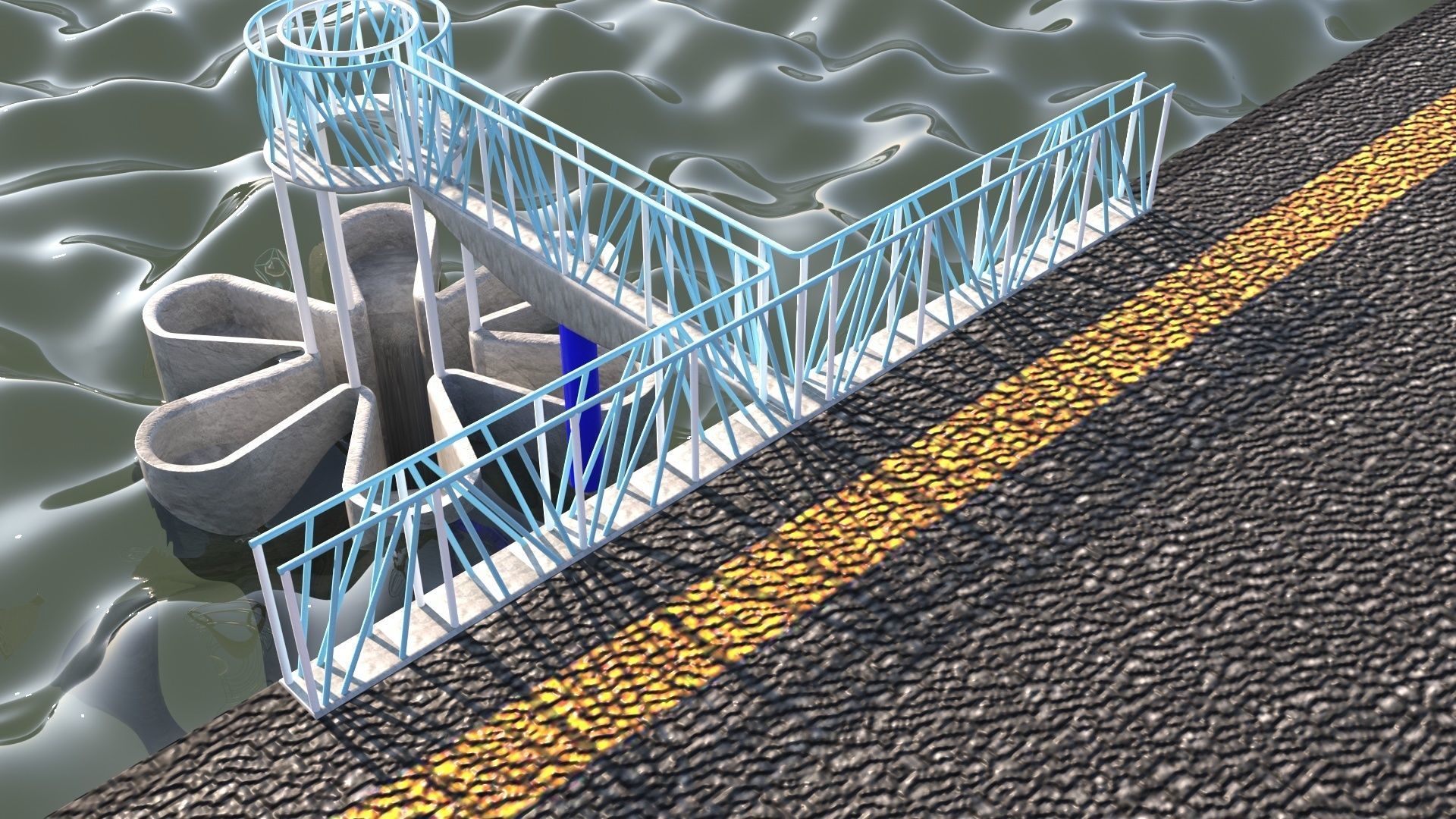Reservoir of Kechut 3D model_2