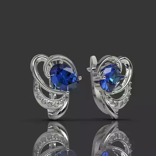 Earrings with diamonds 2