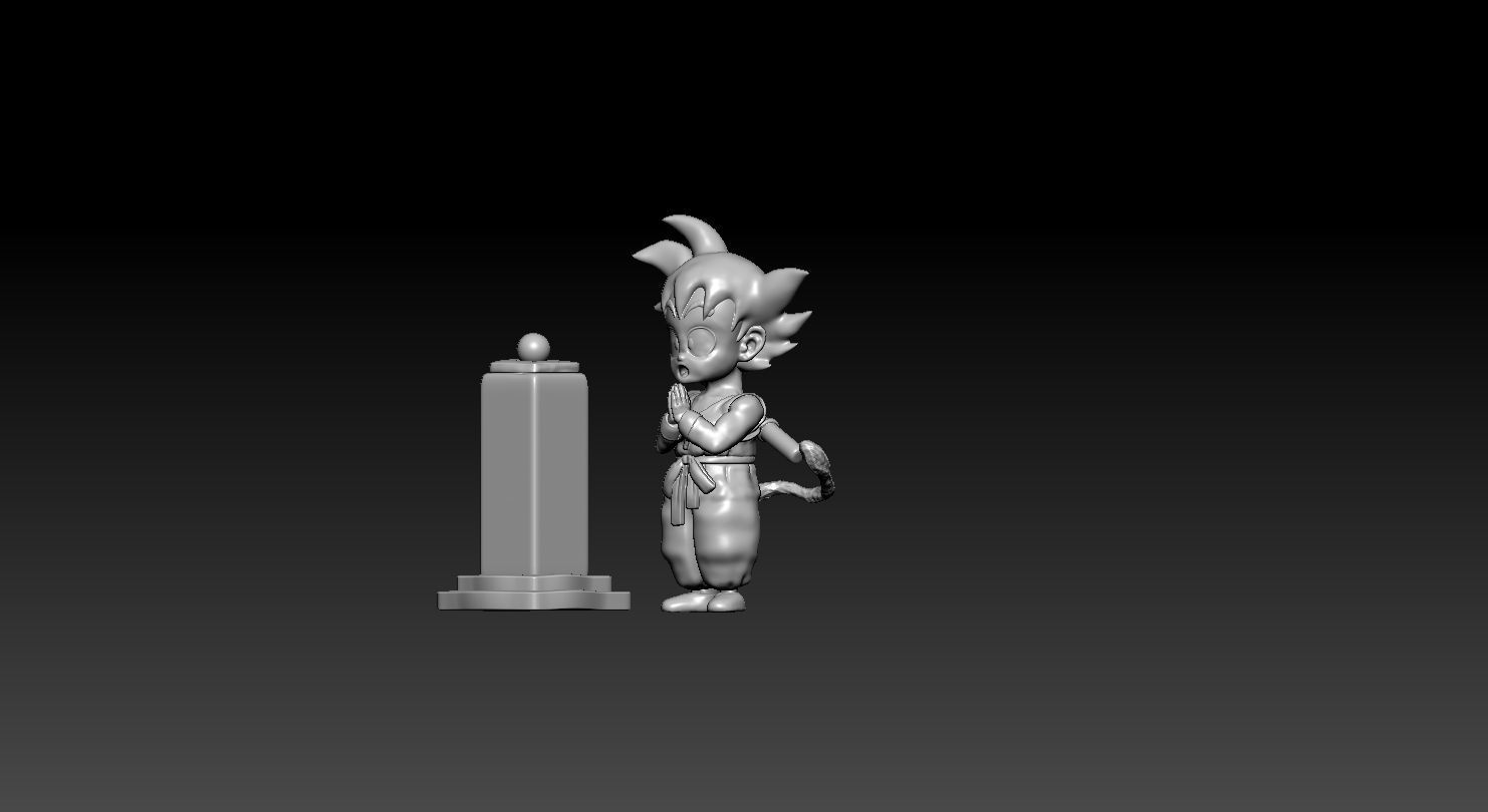 goku kid dragon ball 3D model_1