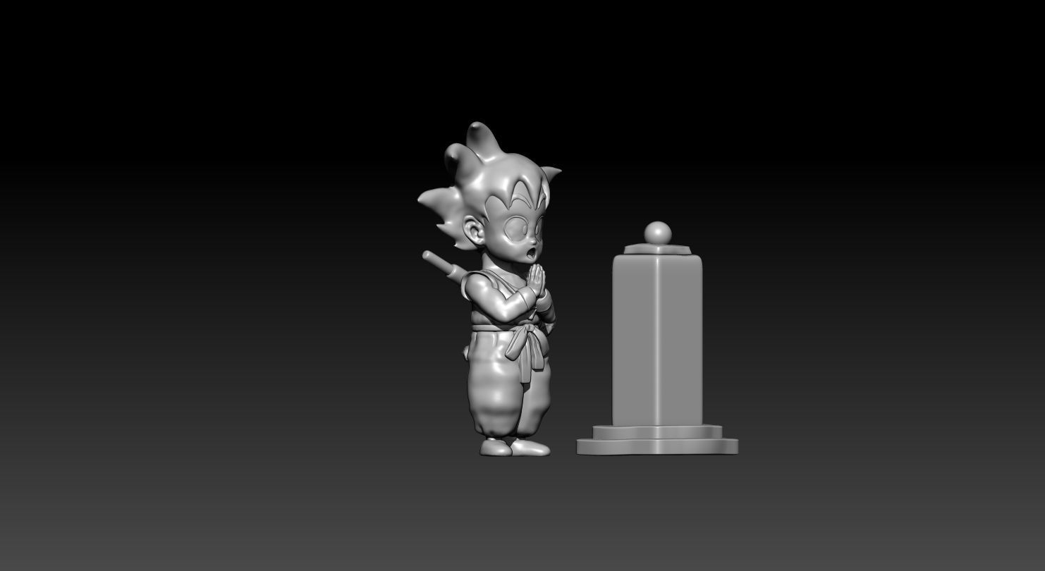 goku kid dragon ball 3D model_4