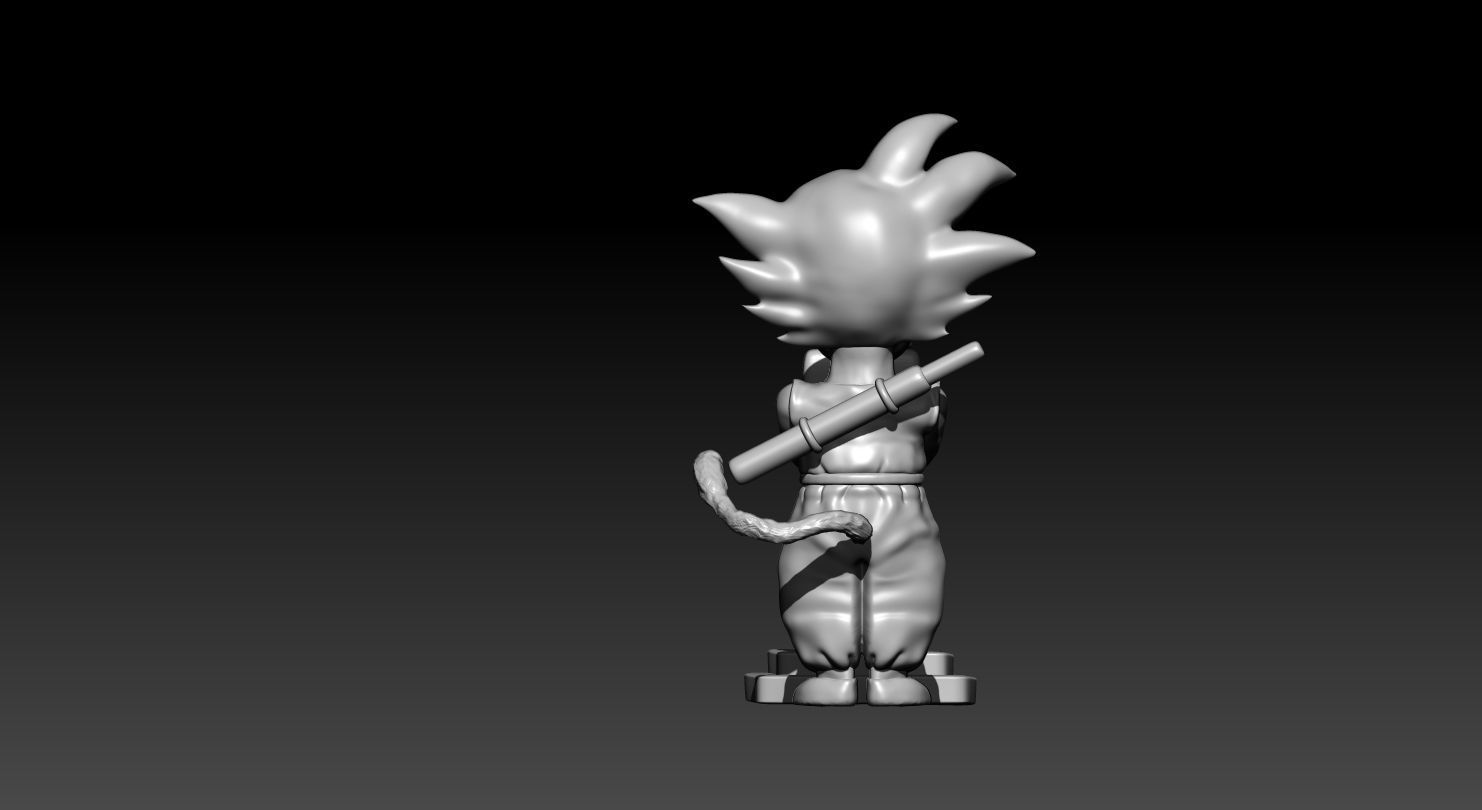 goku kid dragon ball 3D model_3