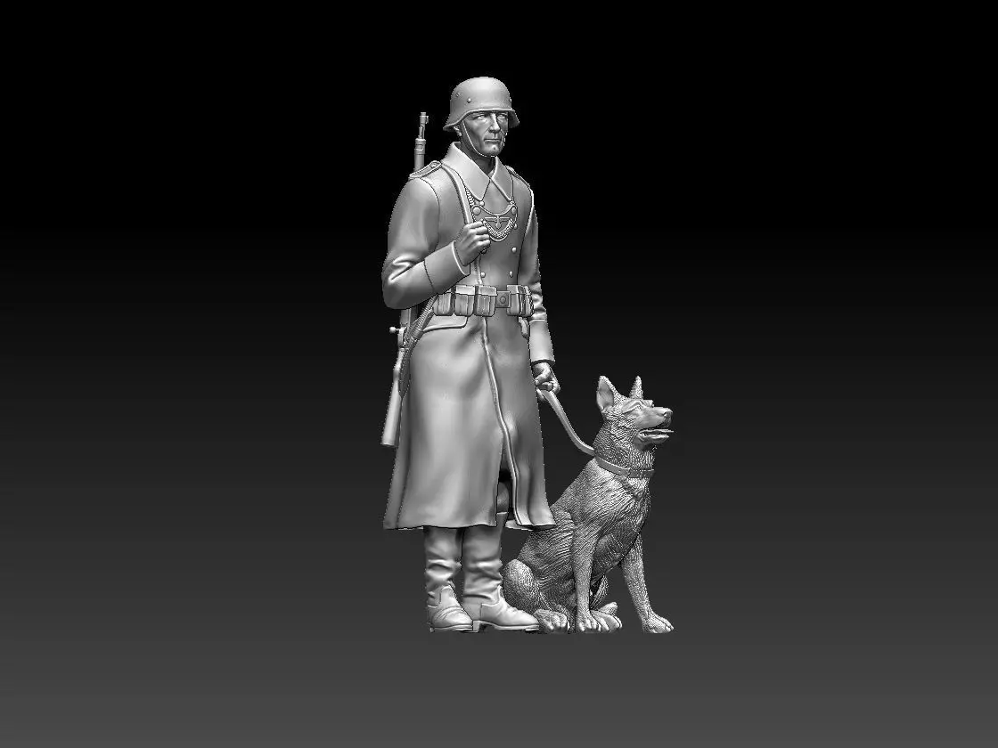 FELDGENDARMERIE SHEPHERD DOG 3D print model