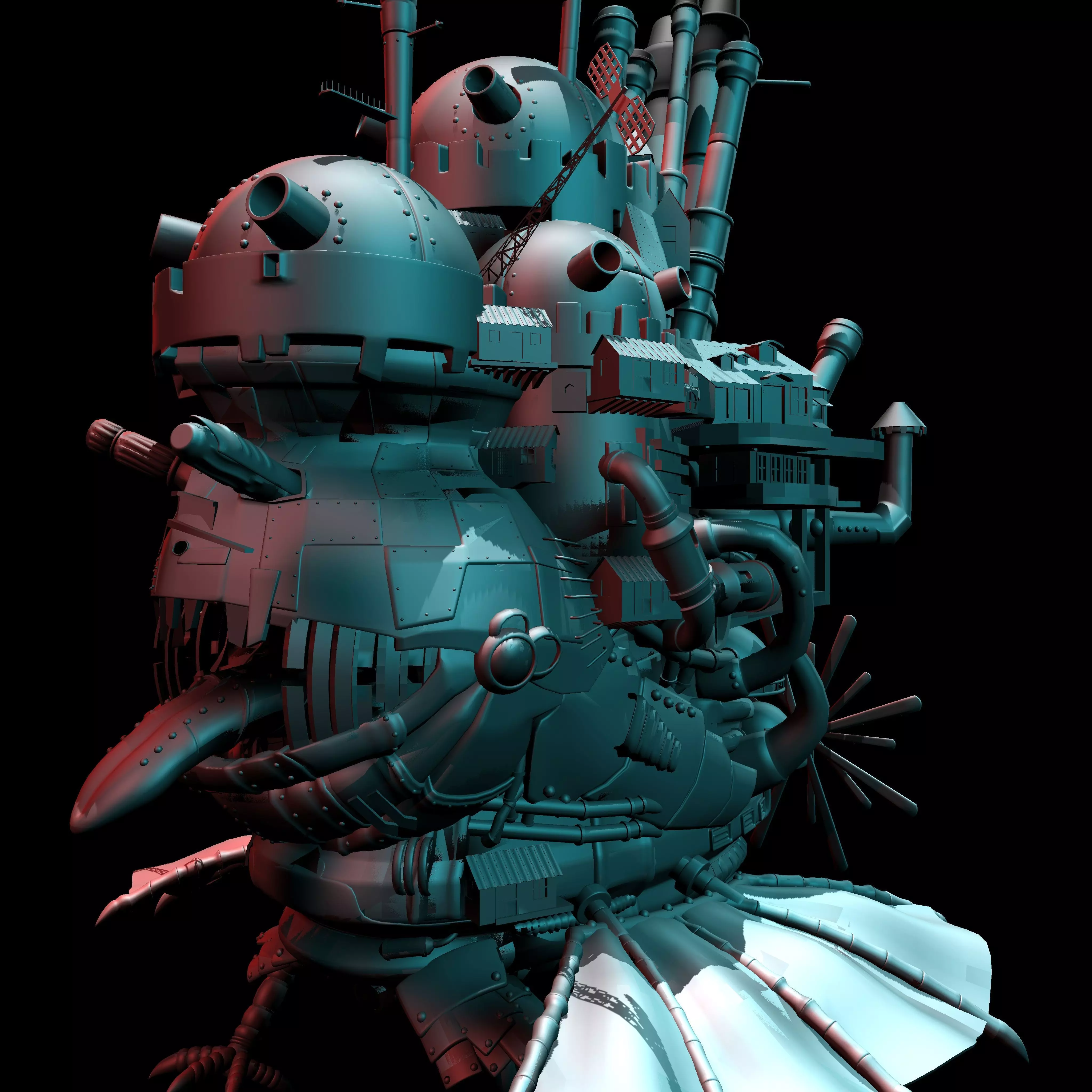 howls moving castle 3d model 3D model