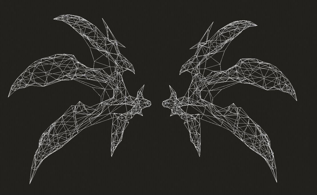 Futuristic  Lava Wing Low-poly 3D model_14