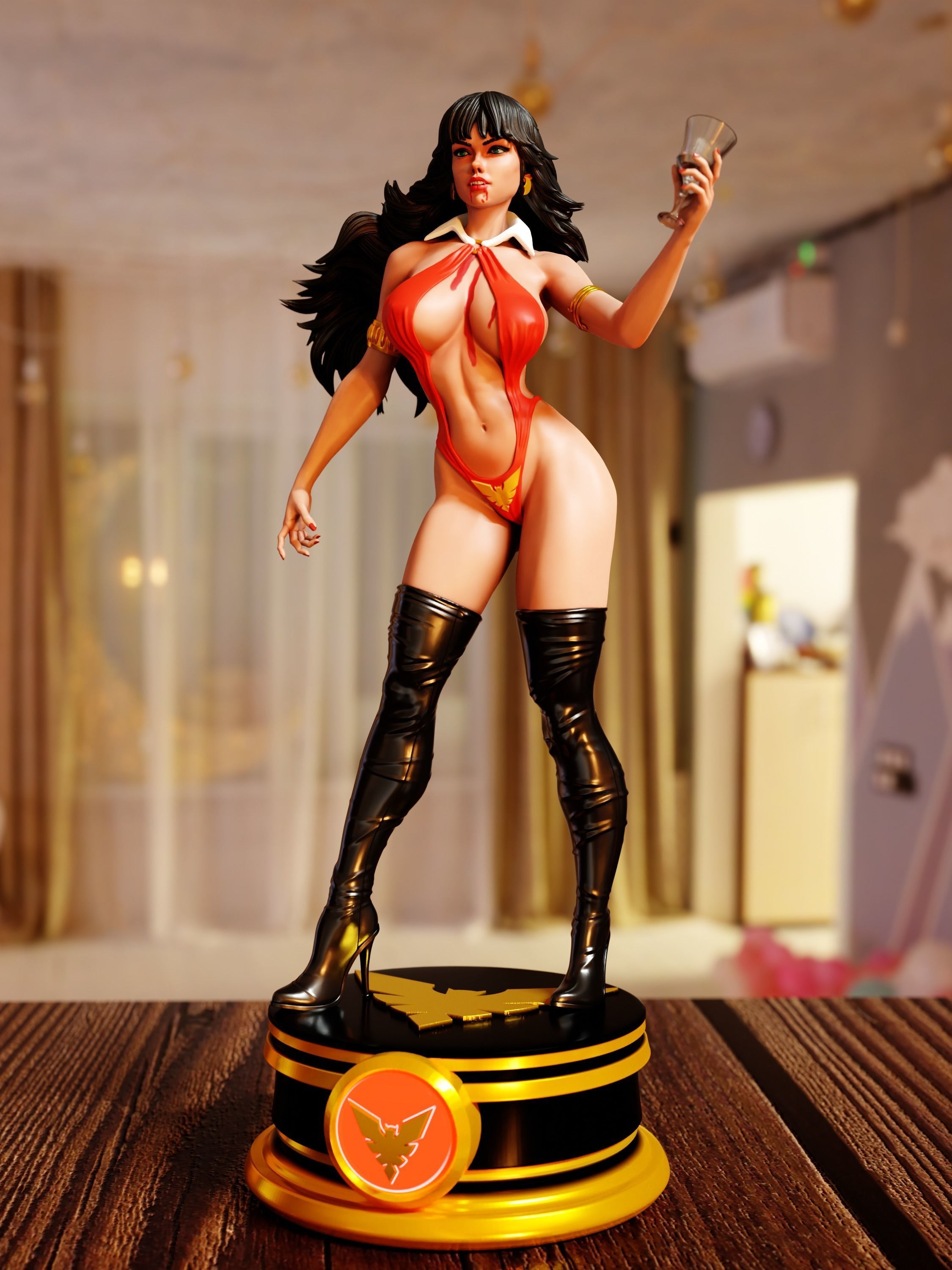 Vampirella 02  3D print model_4