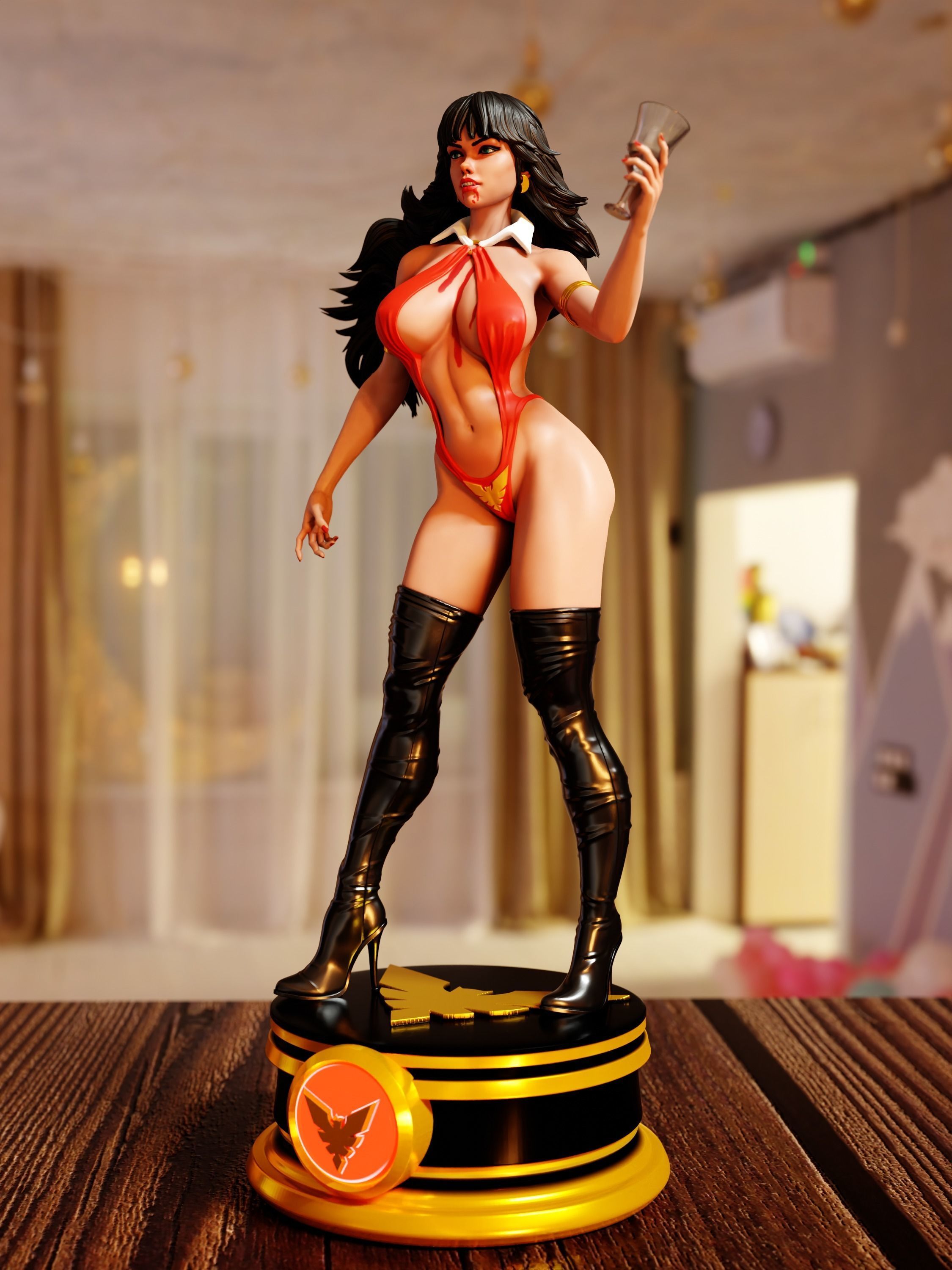 Vampirella 02  3D print model_2