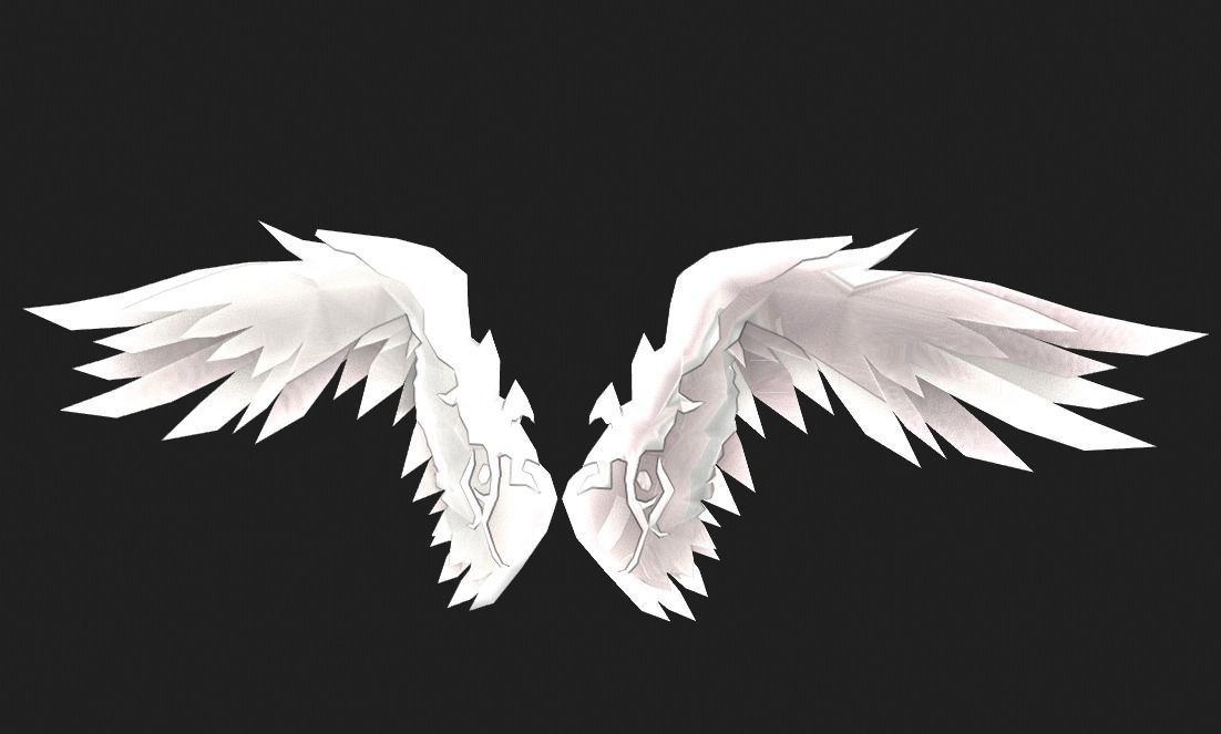 Futuristic Wing Low-poly 3D model_4